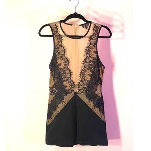TOPSHOP lace & mesh romper